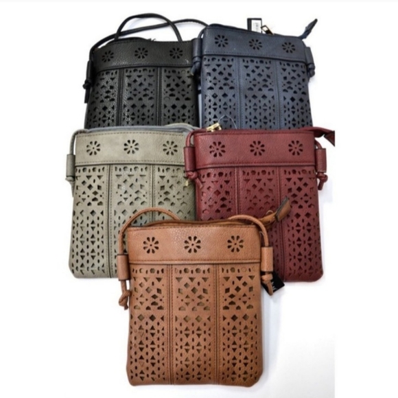 Couture Gypsy Handbags - Couture Gypsy Mini Cutout Crossbody Handbag